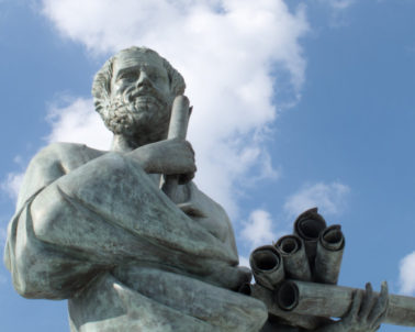 Statue of Aristotle a great greek philosopher